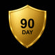 90-Day Warranty badge
